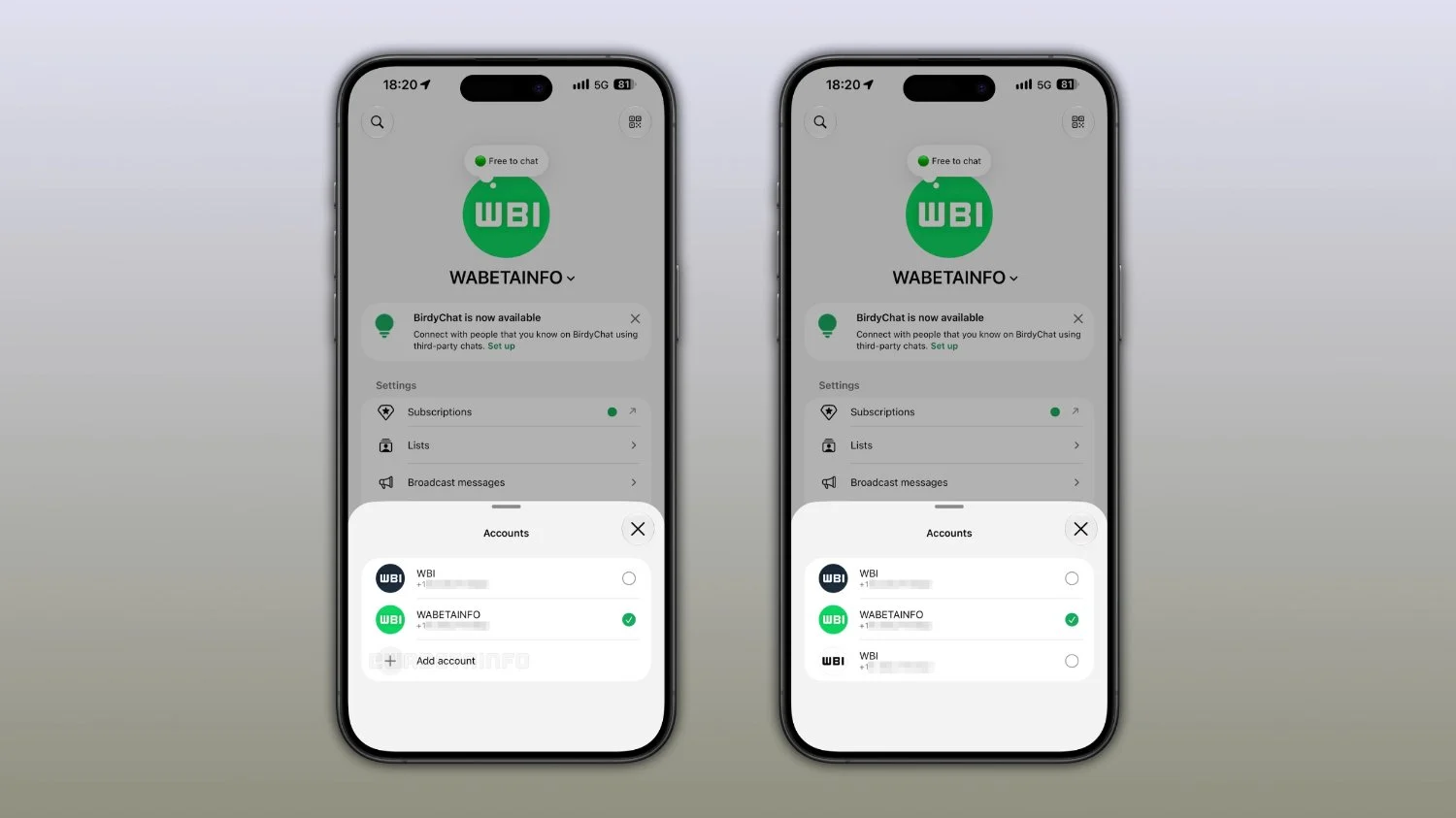 WhatsApp บน iPhone เตรียมรองรับ 3 บัญชีในแอปเดียว