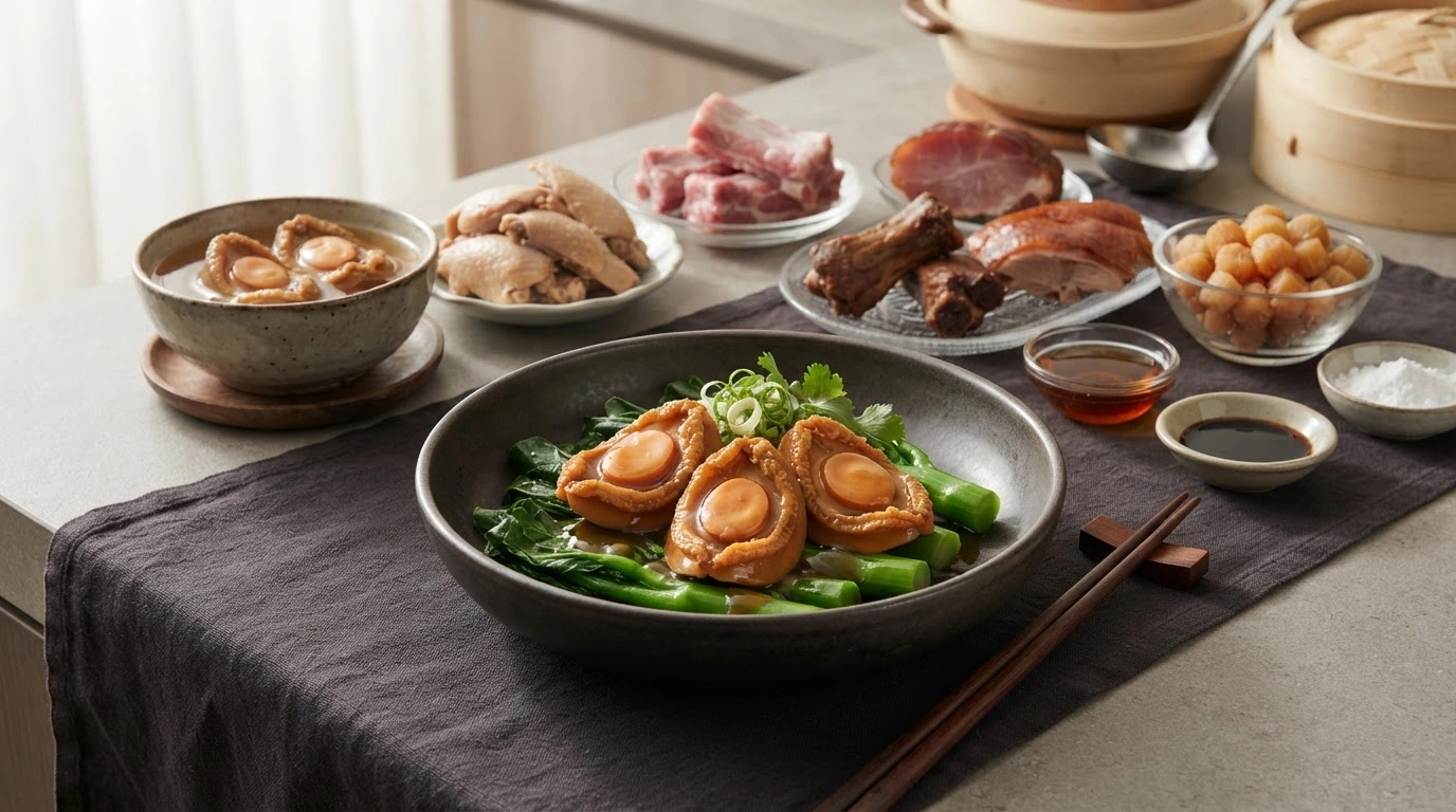 เทคนิคการทำเป๋าฮื้อและไข่ยัดไส้แบบกวางตุ้งระดับเชฟ