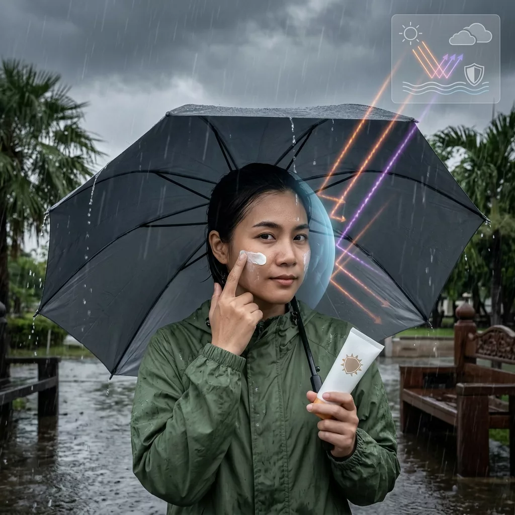 ฝนตกฟ้าครึ้มยังต้องทากันแดดไหม วิทยาศาสตร์ตอบว่าใช่