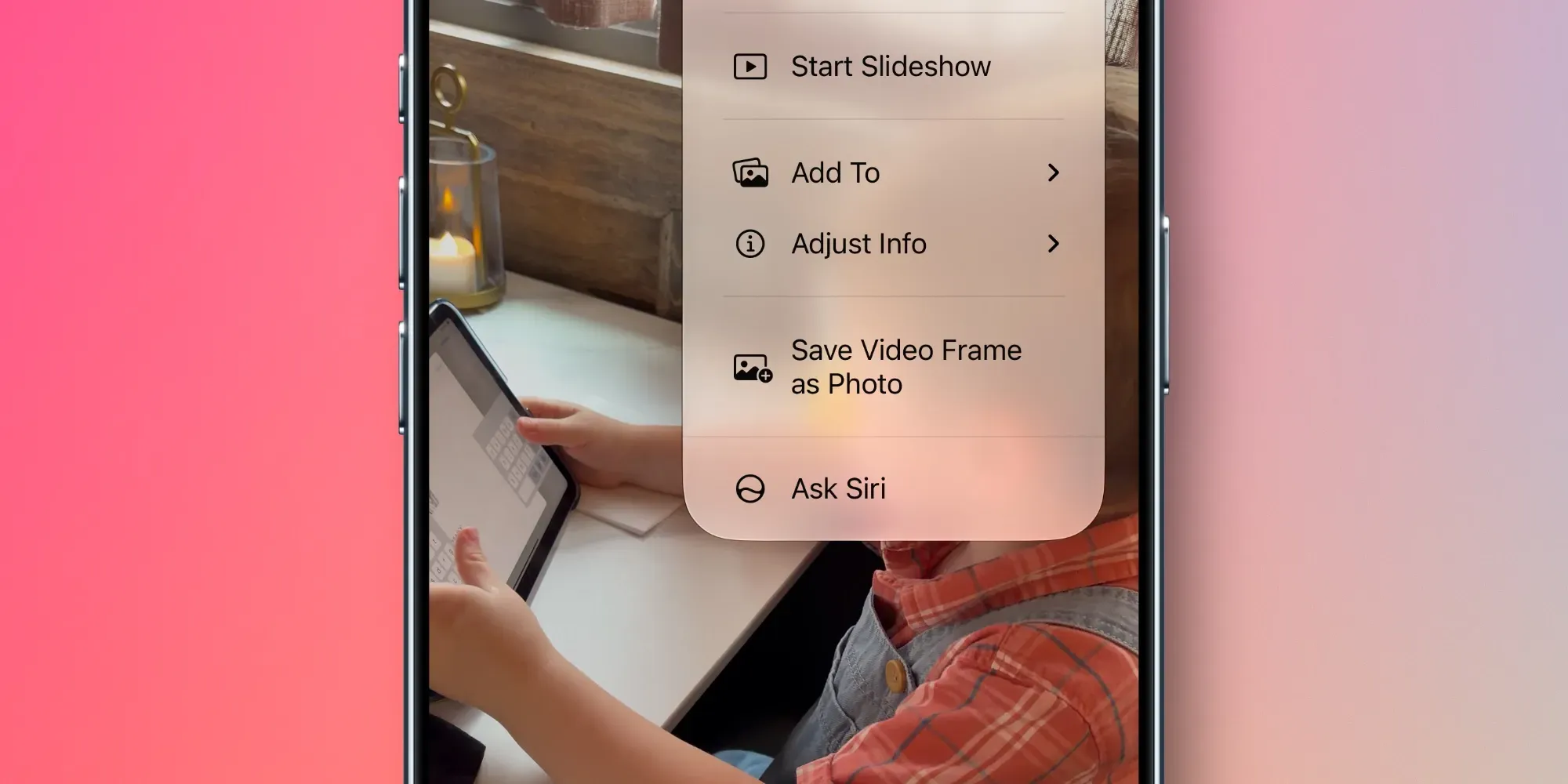 ปลดล็อกการแก้ไขรูปภาพ iOS 27 ด้วย AI และการบันทึกเฟรมจากวิดีโอ