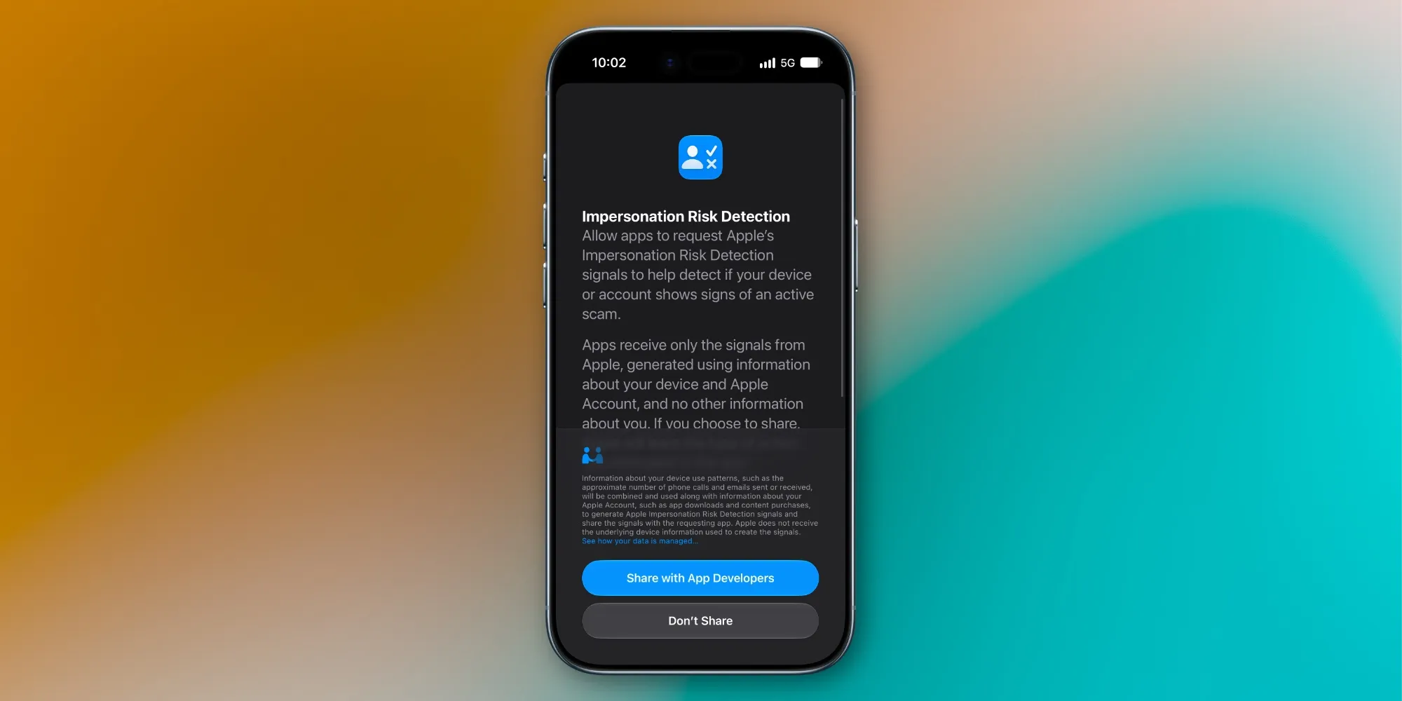 เปิดใช้ Impersonation Risk Detection บน iOS 27 กันบัญชีโดนสวมรอย