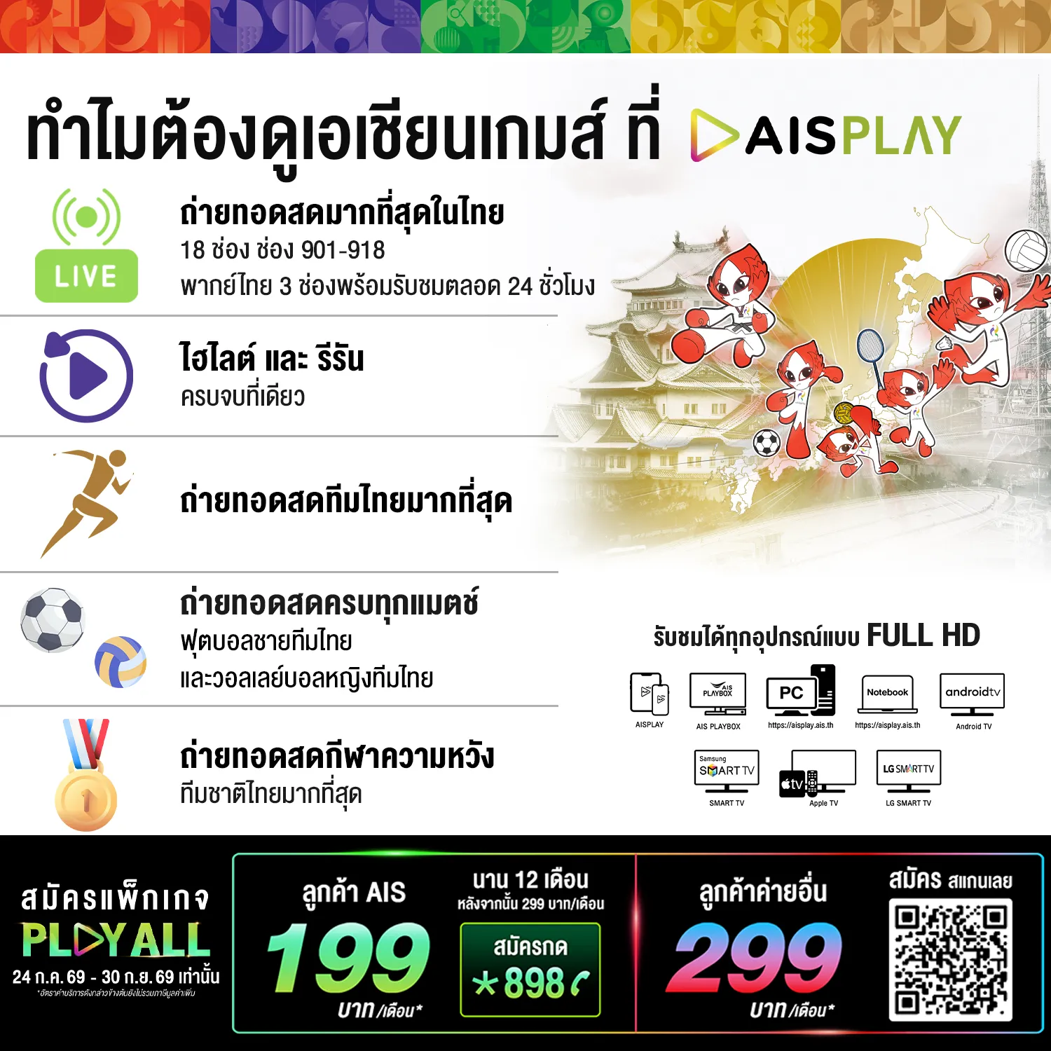 พิธีเปิด Asian Games และ 6 กีฬาใหม่ที่ต้องรู้