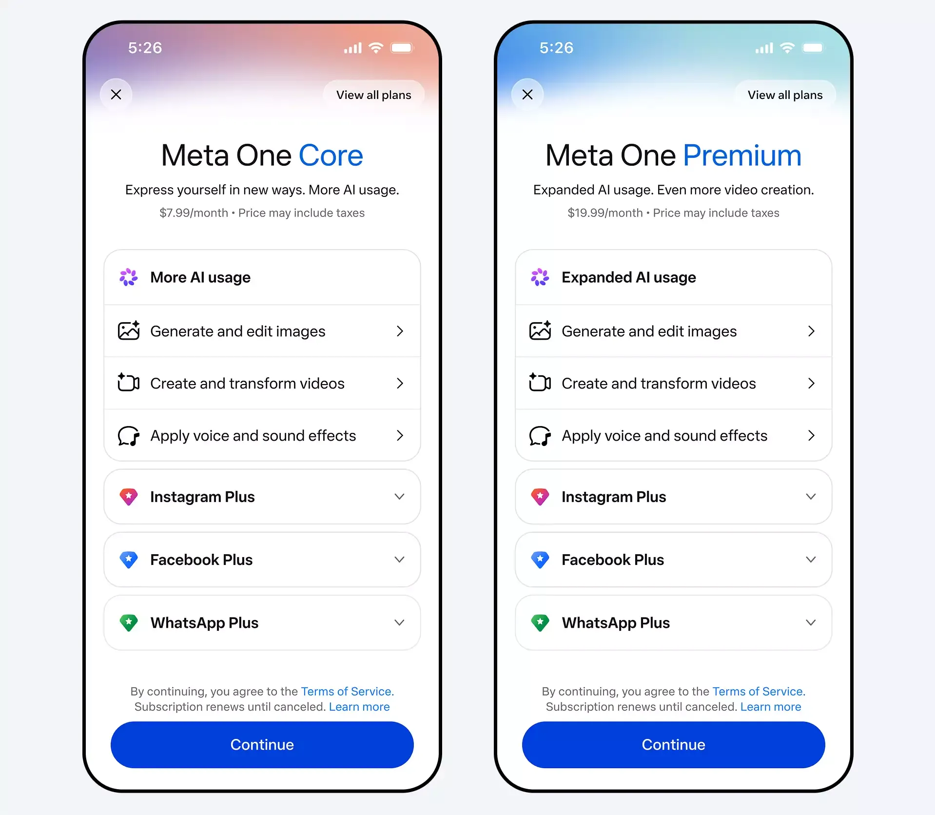 Meta One Subscription คู่มือสมัครแพ็กเกจ AI บน Instagram Facebook และ WhatsApp