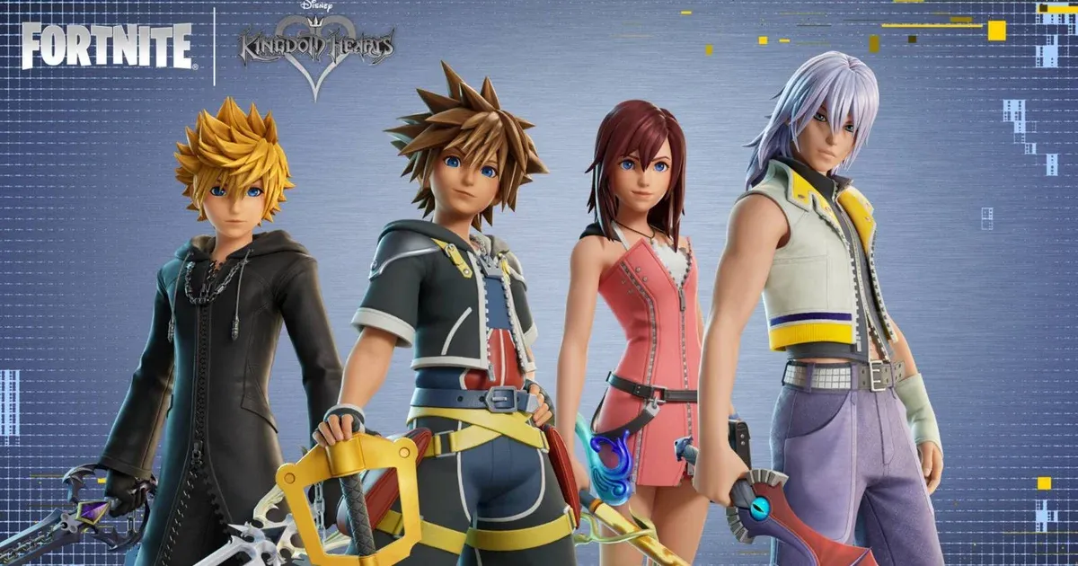 คู่มือครบเซ็ต Kingdom Hearts ใน Fortnite สกินทั้งสี่และอาวุธ Keyblade