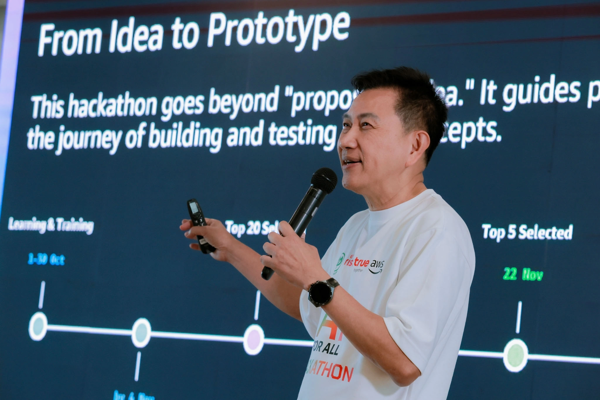 AI Hackathon เปิดโอกาสให้คนไม่เก่งโค้ดแก้โจทย์ชาติและต่อยอดสู่ MVP