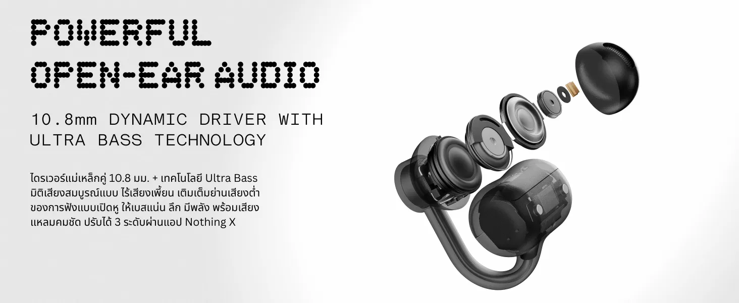 CMF Clip Pro หูฟัง open-ear เบาแต่จัดเต็ม LDAC และ Smart Dial