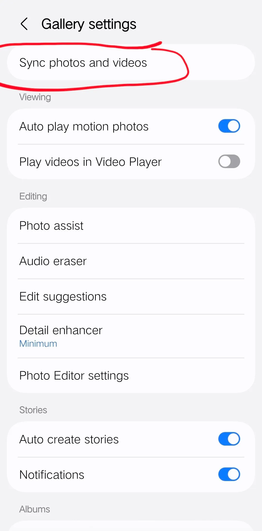 ตั้งค่า Samsung Gallery ให้ซิงค์กับ Google Photos แทน OneDrive
