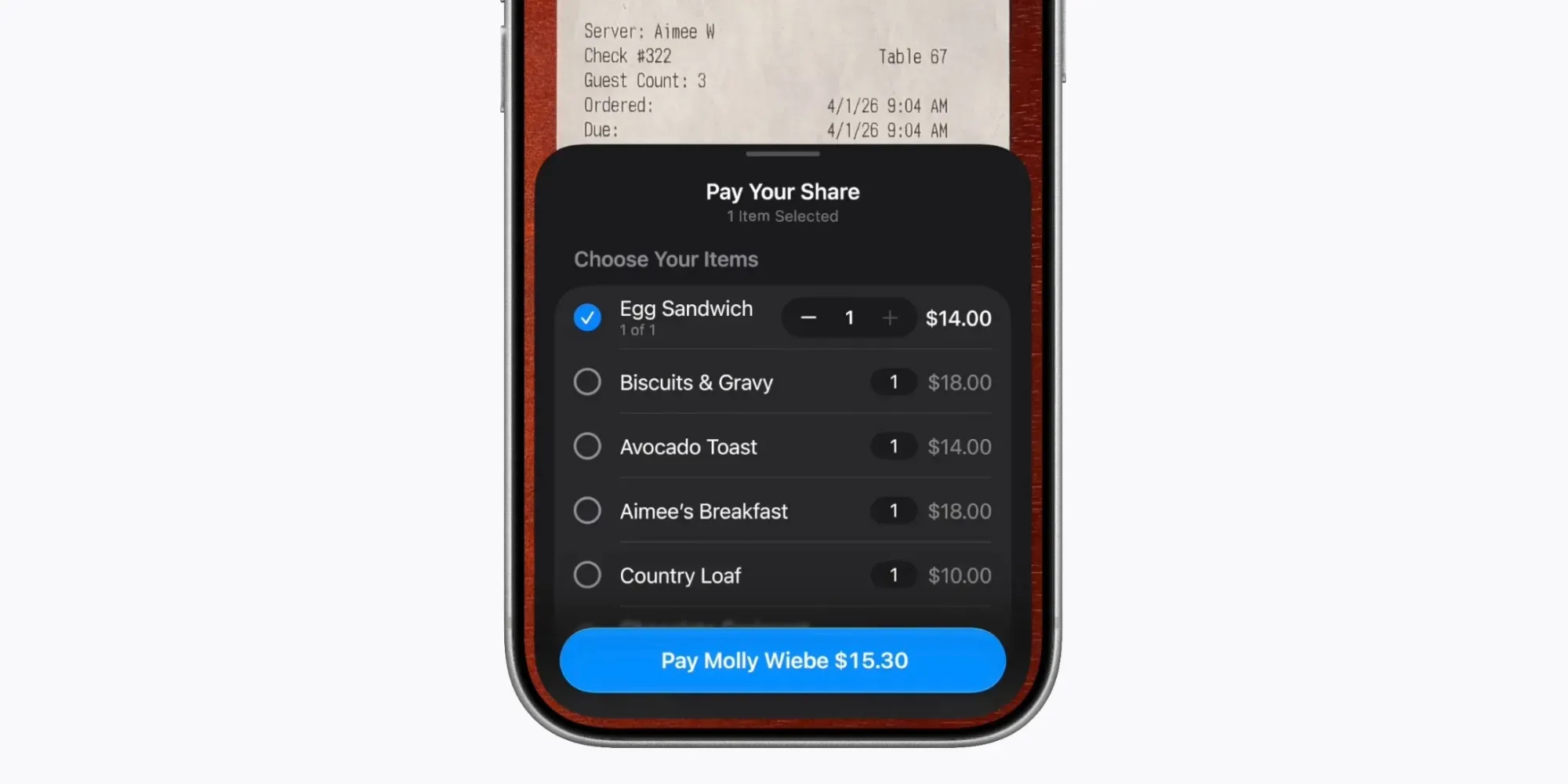 แบ่งบิลทันใจด้วย Apple Cash ใน Apple Wallet บิลแบ่ง