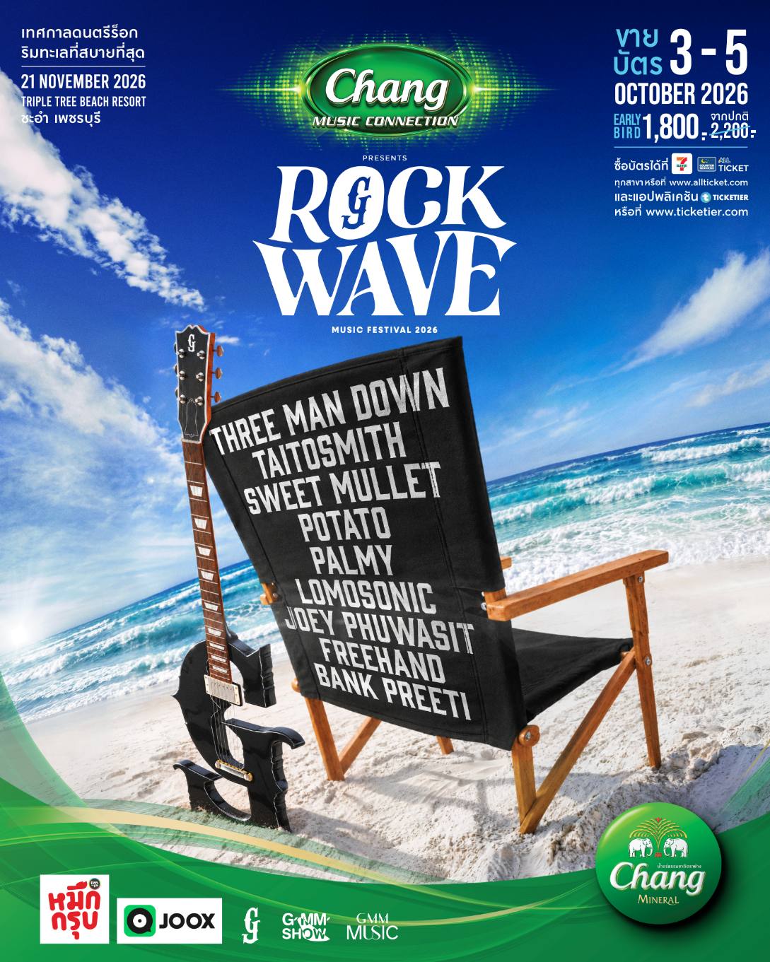 Rock Wave เทศกาลดนตรีร็อกริมทะเลที่ชิลและเดือดในงานเดียว