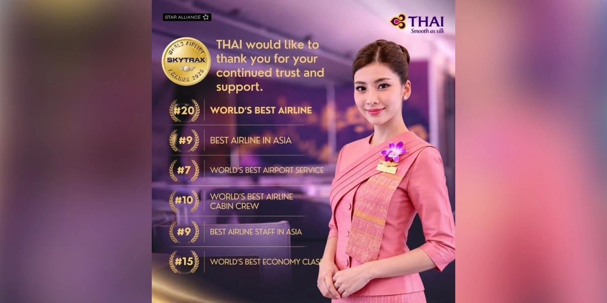 สายการบินไทยทะยานติด Top 20 โลก สัญญาณฟื้นตัวในสมรภูมิพรีเมียม