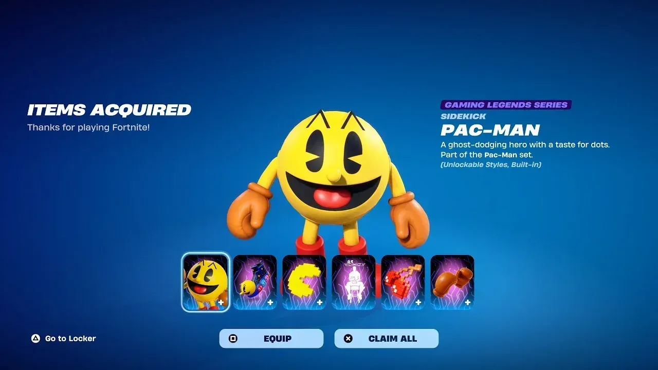 Pac-Man Sidekick Bundle คู่มือสายสะสม Fortnite แบบครบจบในหน้าเดียว