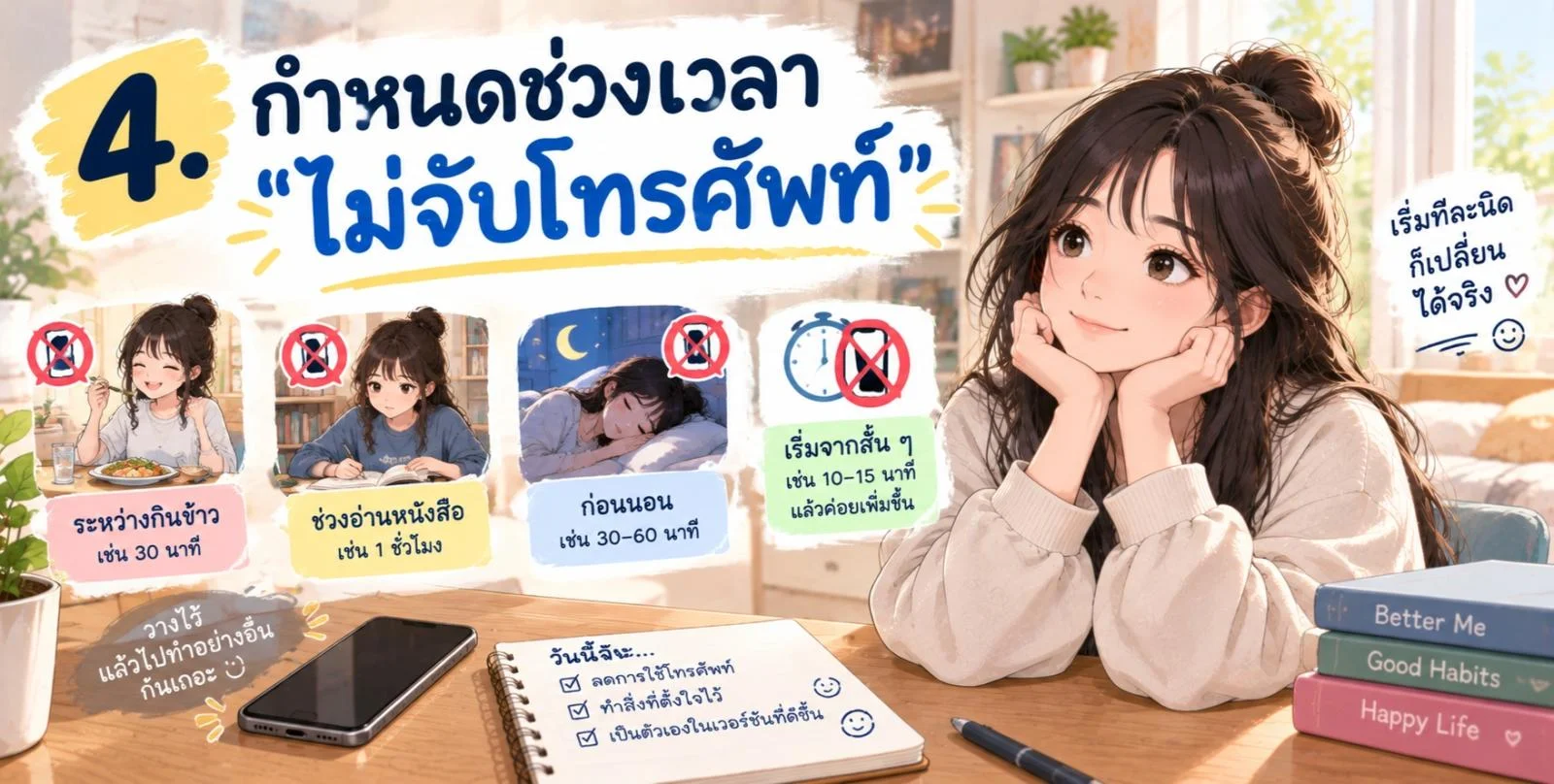 เลิกเลื่อนโซเชียลแบบไม่รู้ตัว Digital Detox วิธีลดการใช้มือถือที่ทำได้จริง