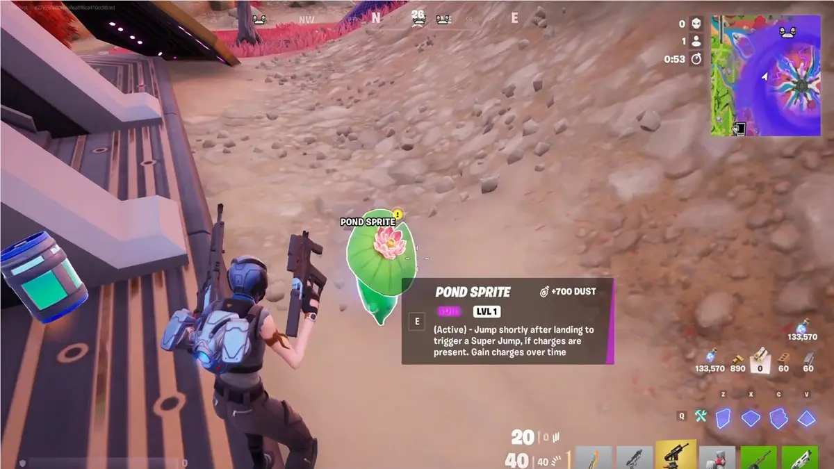 คู่มือเก็บสปไรต์ Fortnite ครบเซ็ต Crash Bandicoot Blinky และ Pond