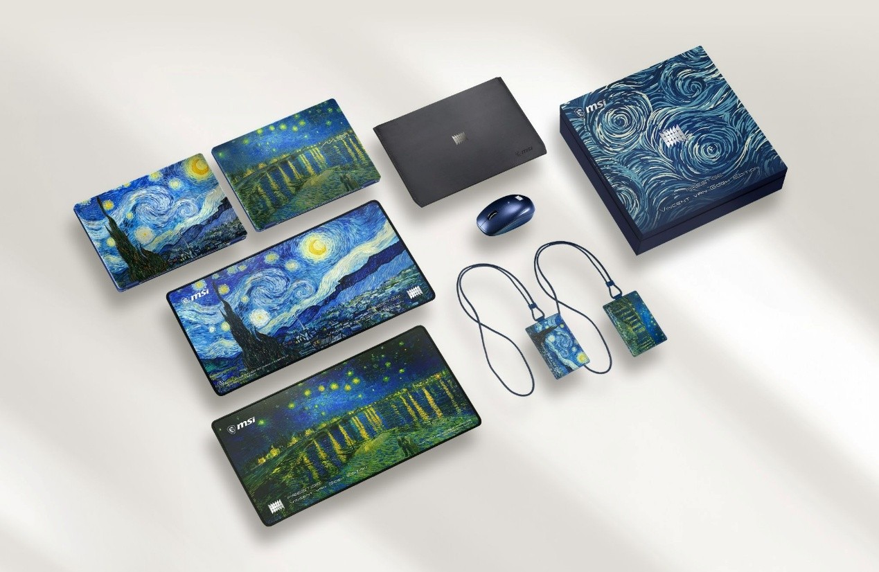 MSI Prestige 14 Flip AI+ Van Gogh Edition ลิมิเต็ด 2-in-1 ที่จับศิลปะมาชนพลัง AI