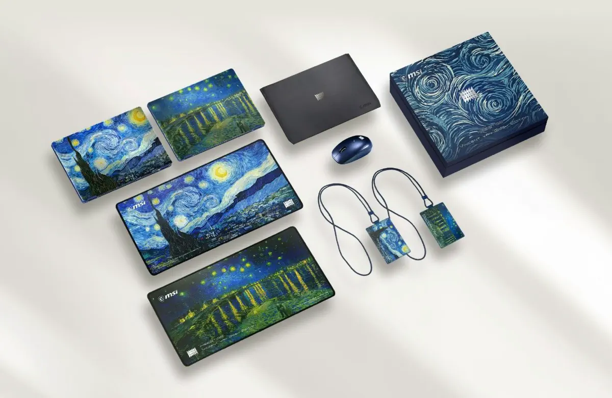 MSI Prestige 14 Flip AI+ Van Gogh Edition ลิมิเต็ด 2-in-1 ที่จับศิลปะมาชนพลัง AI