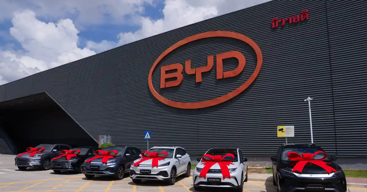 โรงงาน BYD ระยองผลิตรถพลังงานใหม่ครบ 100,000 คัน จุดเปลี่ยนสู่ศูนย์กลาง EV ภูมิภาค