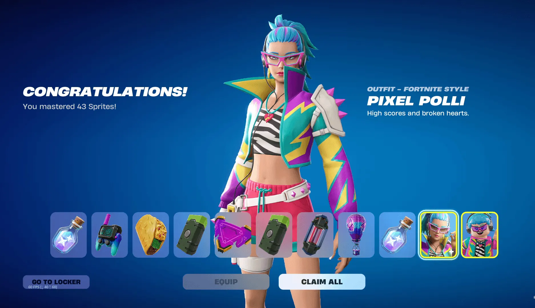 คู่มือ Sprite Collection Fortnite เก็บครบไว ปลดล็อก Pixel Polli และ Trainer Back Bling ฟรี