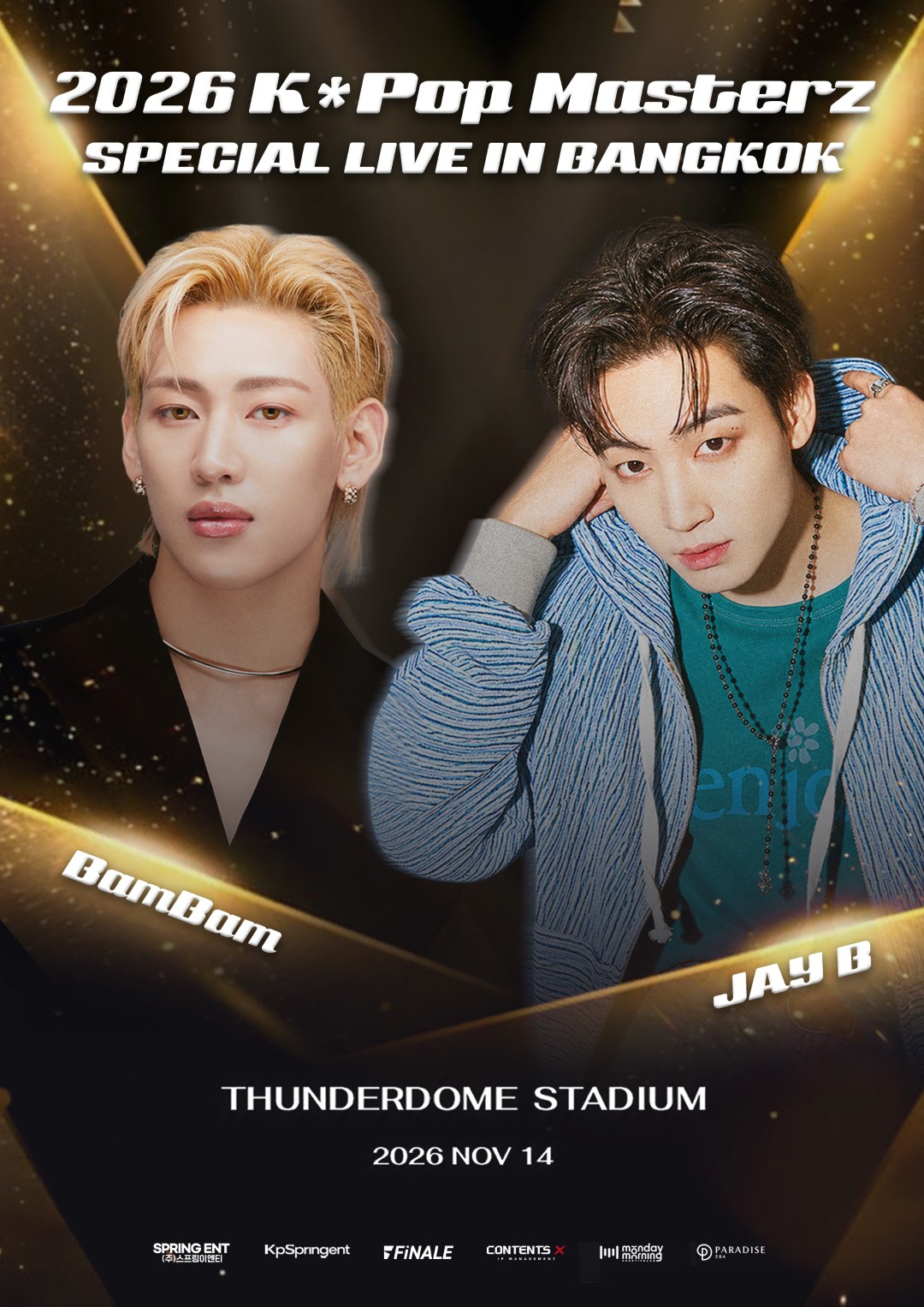 แบมแบมและ JAY B แห่ง GOT7 แท็กทีมสั่นเวที K-Pop Masterz Bangkok