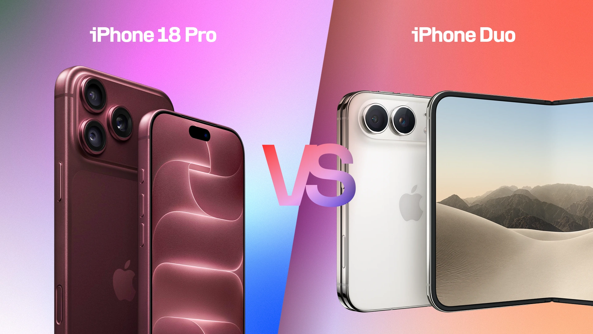 iPhone Duo vs iPhone 18 Pro เลือกจอพับหรือเครื่องโปรแบบเดิมดี