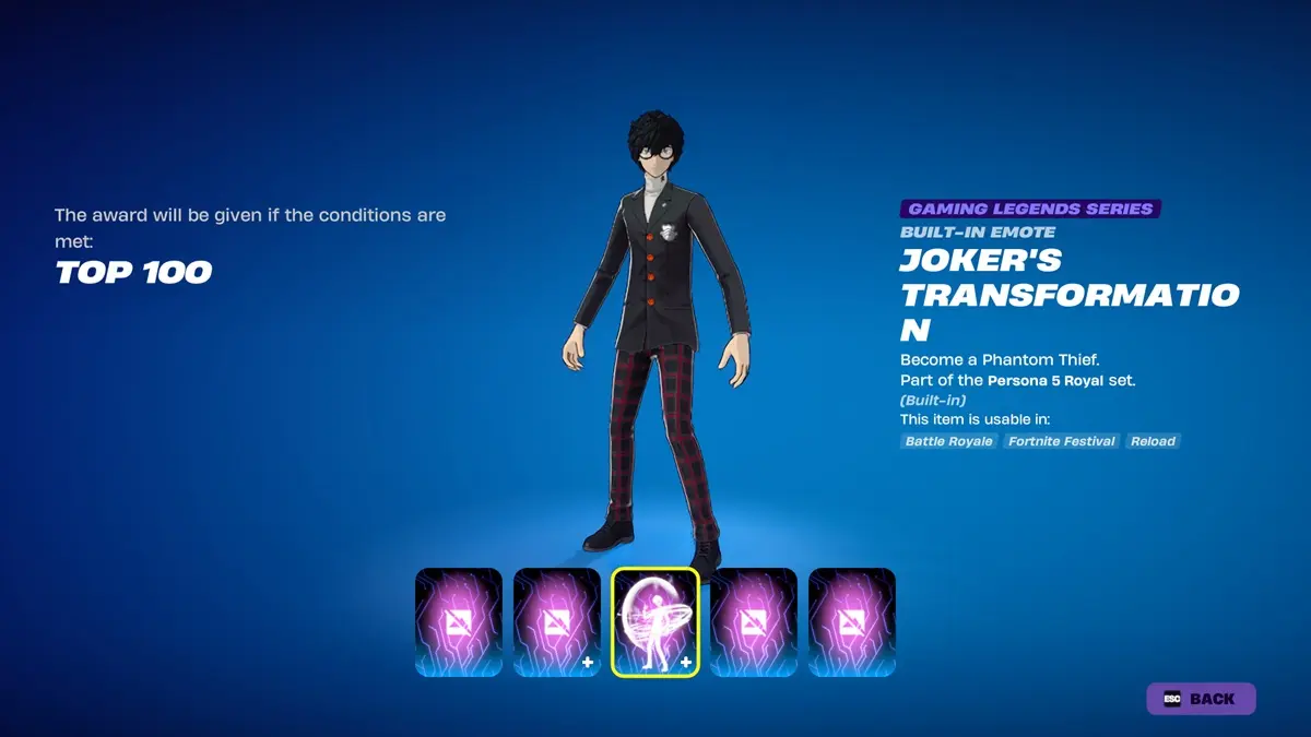 คู่มือปลดล็อกสกิน Persona 5 Joker ฟรี พร้อมคอสเมติกครบชุด