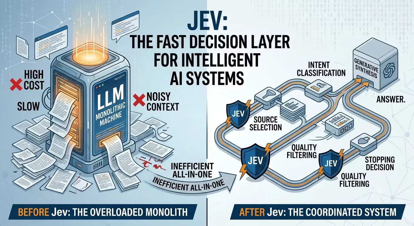 Jev AI Decision Engine เร็วกว่า LLM 193 เท่า เปลี่ยนเกมการพัฒนาแอปตอบสนองทันที