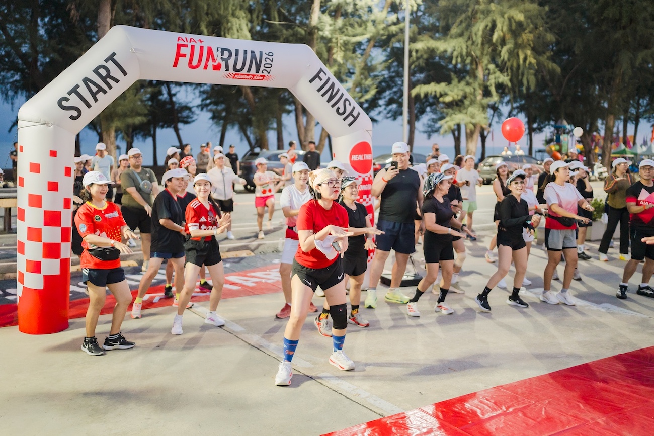 AIA+ Fun Run ปิดแคมเปญวิ่ง 4 ภูมิภาค จุดไฟสุขภาพจากหาดสมิหลา