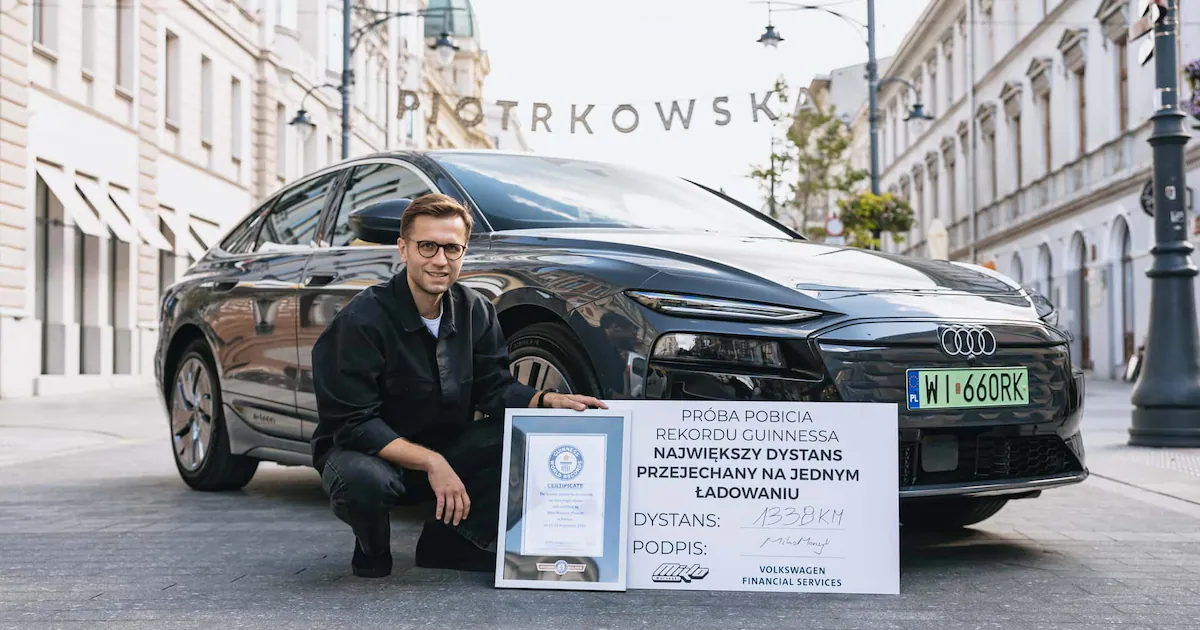 ทำลายสถิติโลก รถไฟฟ้า Audi วิ่งไกลกว่า 1,300 กม. ต่อการชาร์จครั้งเดียว