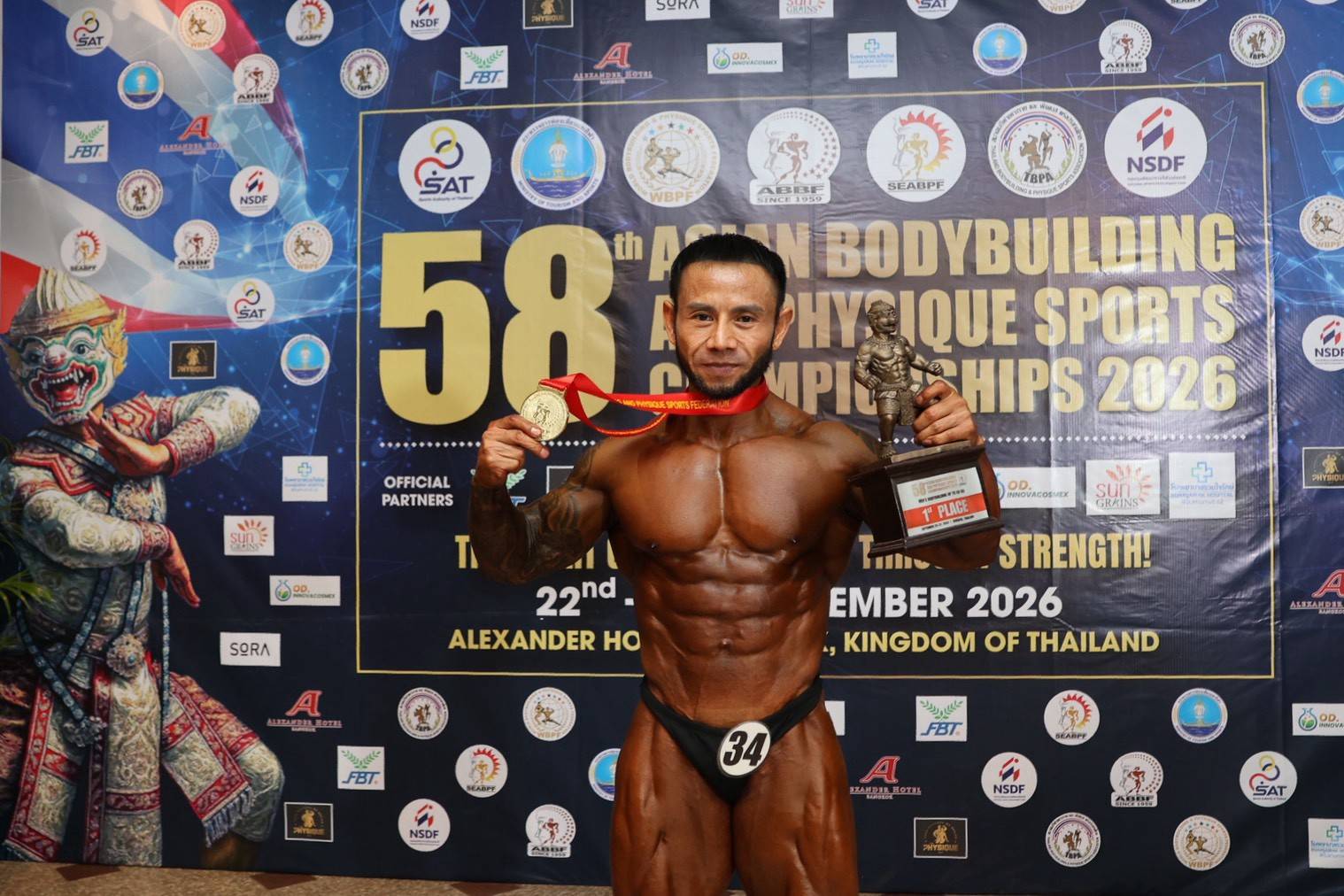 ประเดิม 5 แชมป์เพาะกายเอเชีย ศักดาคนกล้ามกับยุทธศาสตร์ซ้อมแบบเน้นคุณภาพ