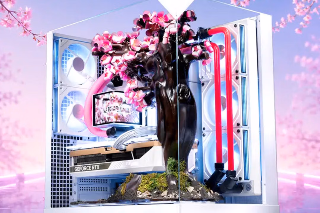 Cherry Bloom Gaming PC เมื่อดอกซากุระกลายเป็นระบบระบายความร้อน