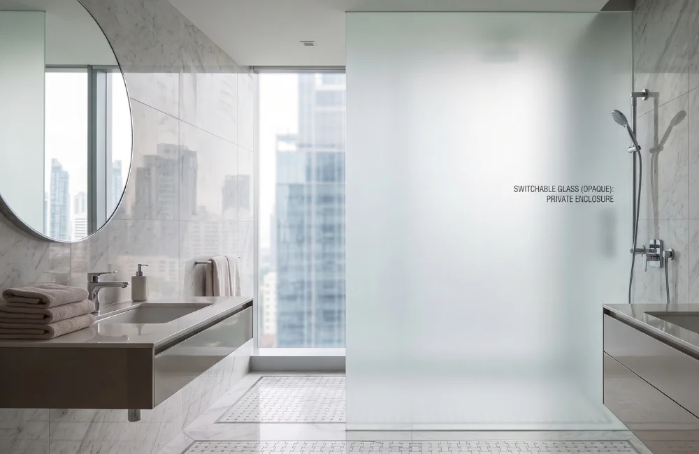 กระจกอัจฉริยะ switchable glass รีโนเวทห้องให้โปร่งแต่เป็นส่วนตัว