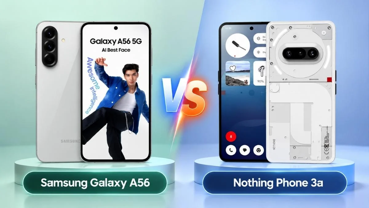 Samsung Galaxy A56 vs Nothing Phone 3a รุ่นกลางที่คุ้มกว่าสำหรับคุณ