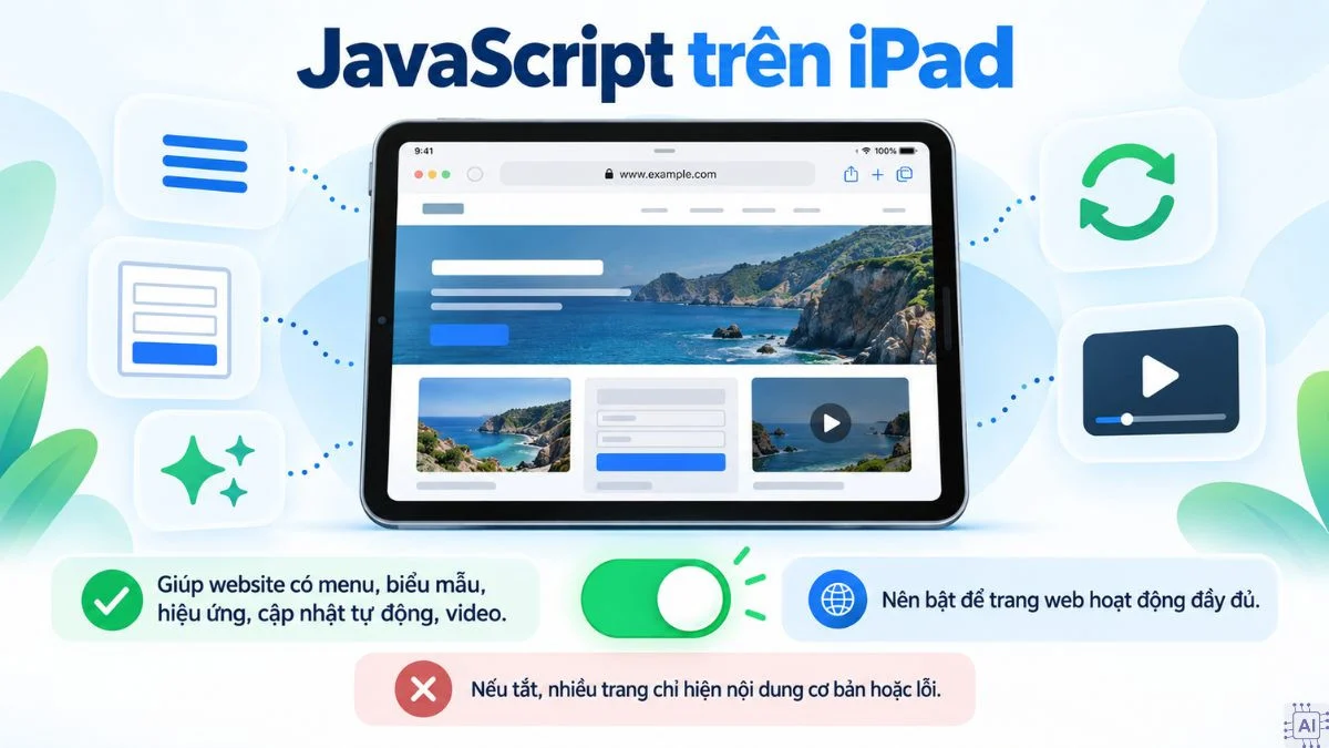 คู่มือตั้งค่า iPad แบบครบ: JavaScript Safari ฮอตสปอต และประหยัดแบต