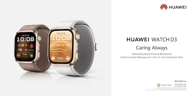 Huawei Watch D3 สมาร์ทวอทช์ วัดความดันโลหิตระดับอุปกรณ์แพทย์