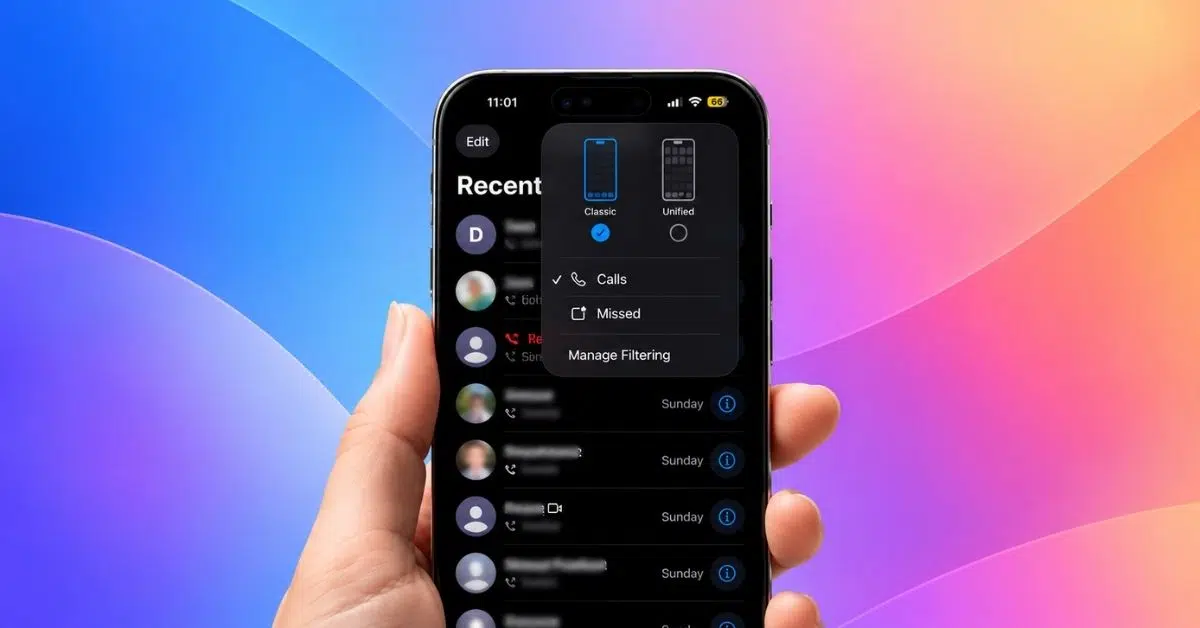 เปลี่ยนหน้าตาแอปโทร iPhone กลับเป็นมุมมองคลาสสิกอย่างรวดเร็ว
