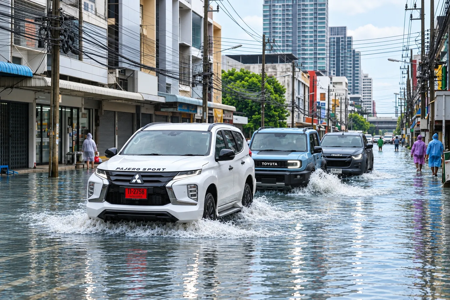 ซื้อรถลุยน้ำท่วมให้ปลอดภัย เลือกรถกระบะหรือ SUV แบบไหนคุ้มสุด