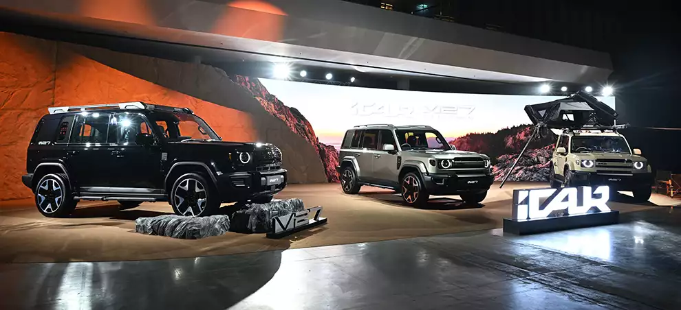 ยานพลังงานขยายระยะ iCAUR V27 REEV ชนตลาด SUV พลังงานใหม่