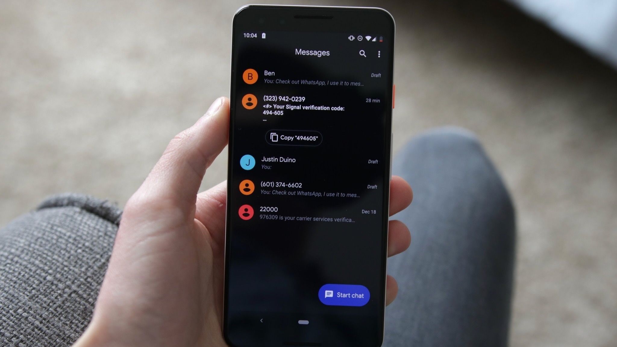 Google Messages อัปเดตใหญ่ ปรับเมนู กดค้าง ปัดดูเวลา และเลือกข้อความแบบใหม่