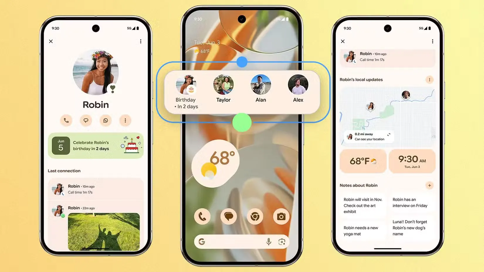 รวมทุกแชตไว้จุดเดียวด้วย Pixel VIP widget บนโฮมสกรีน
