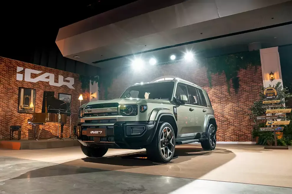 ยานพลังงานขยายระยะ iCAUR V27 REEV ชนตลาด SUV พลังงานใหม่