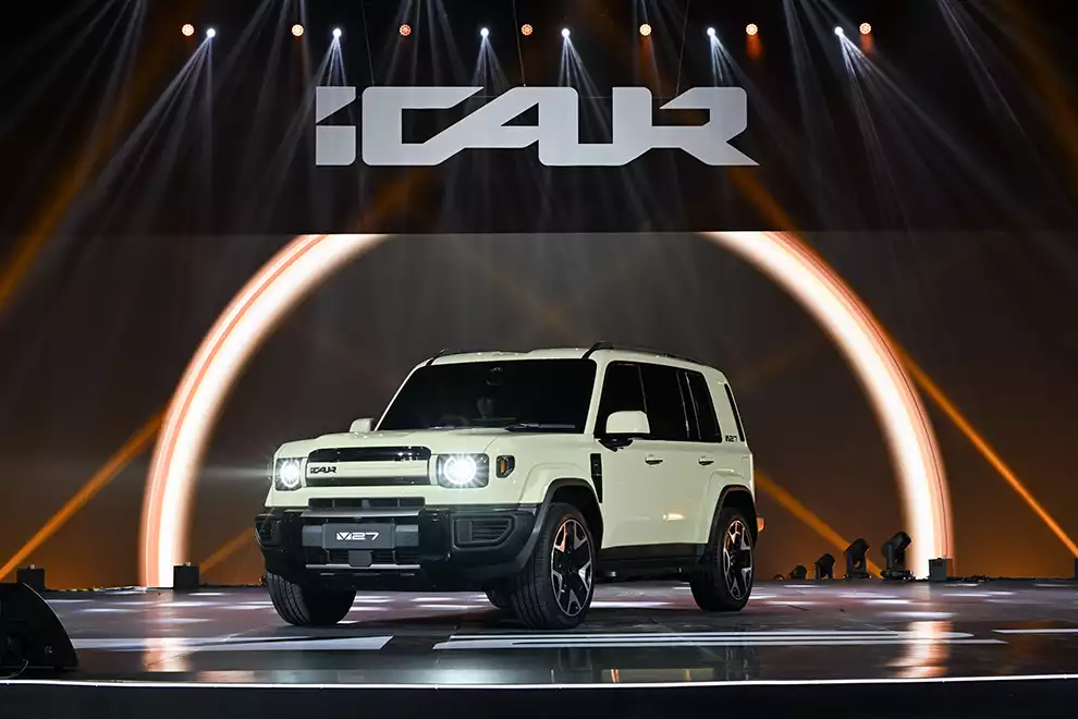 ยานขยายระยะ iCAUR V27 REEV ไฮบริด SUV ไฟฟ้าที่กล้าชนทั้งตลาด