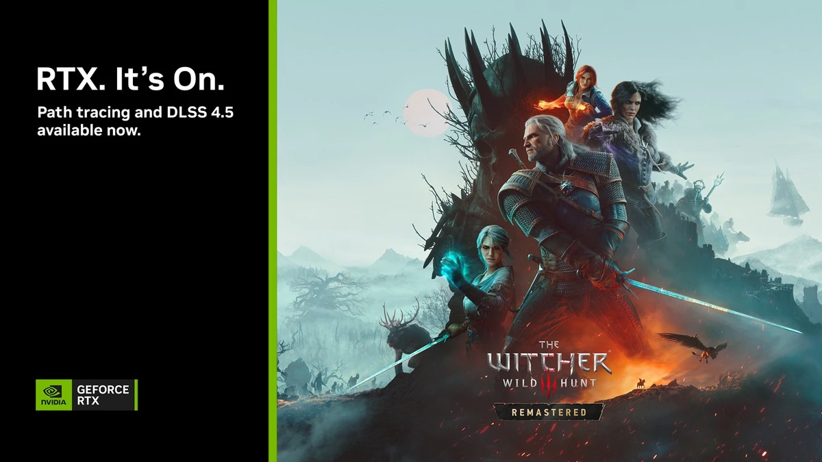 อัปเดตไดรเวอร์ให้พร้อมก่อนลุย Witcher 3 Remastered ด้วย DLSS 4.5 และ Path Tracing