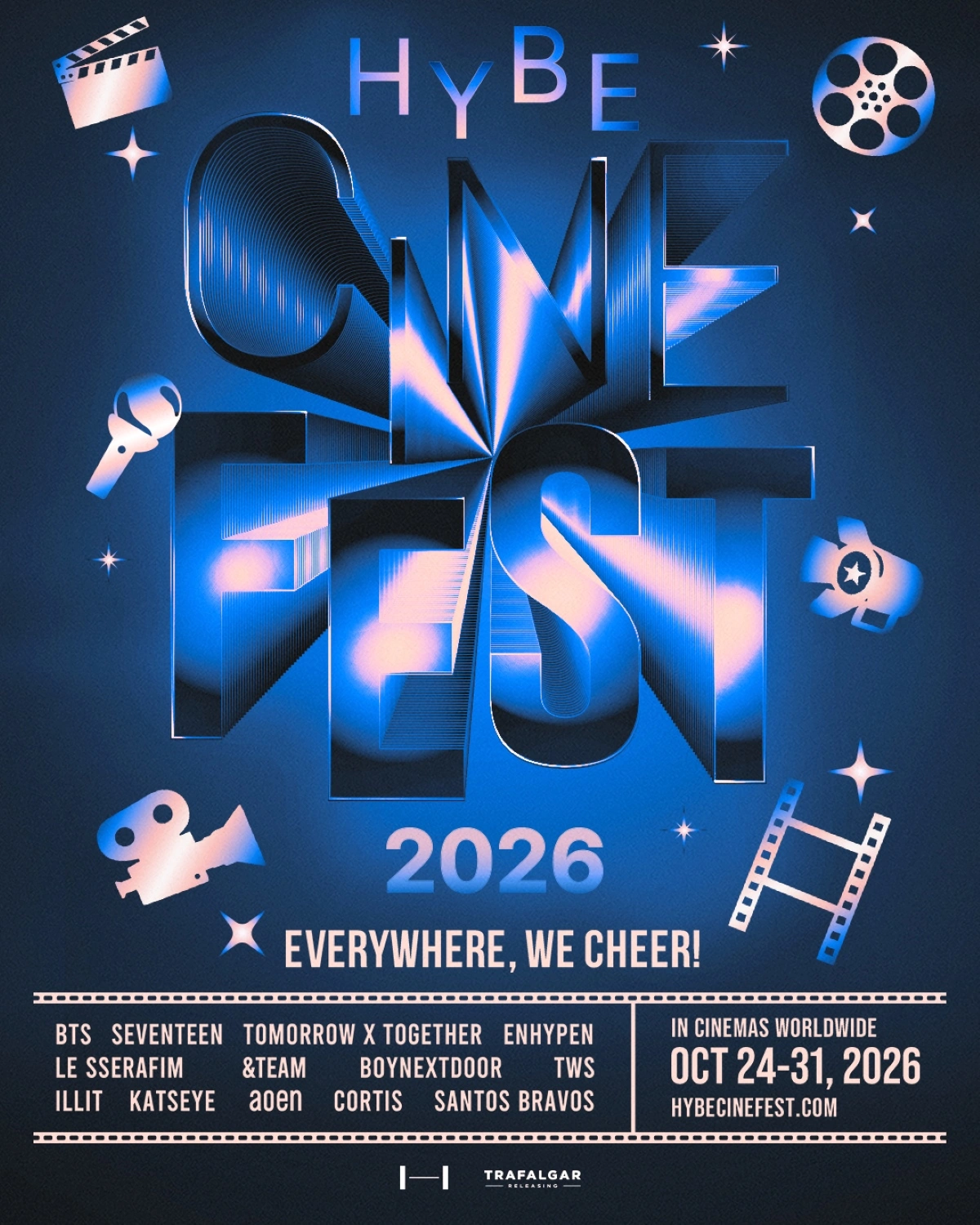 HYBE Cine Fest ยก K-POP คอนเสิร์ตขึ้นจอยักษ์ภาพยนตร์ที่ SF