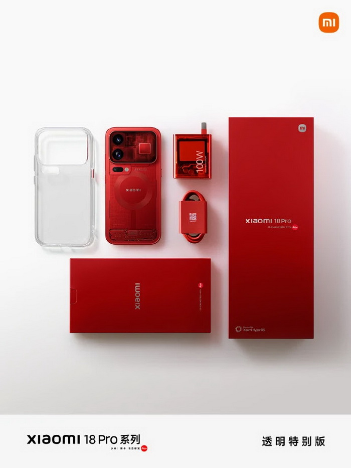 เจาะดีไซน์ Xiaomi 18 Pro Transparent สีแดง กับสเปกระดับสมาร์ทโฟนเรือธง