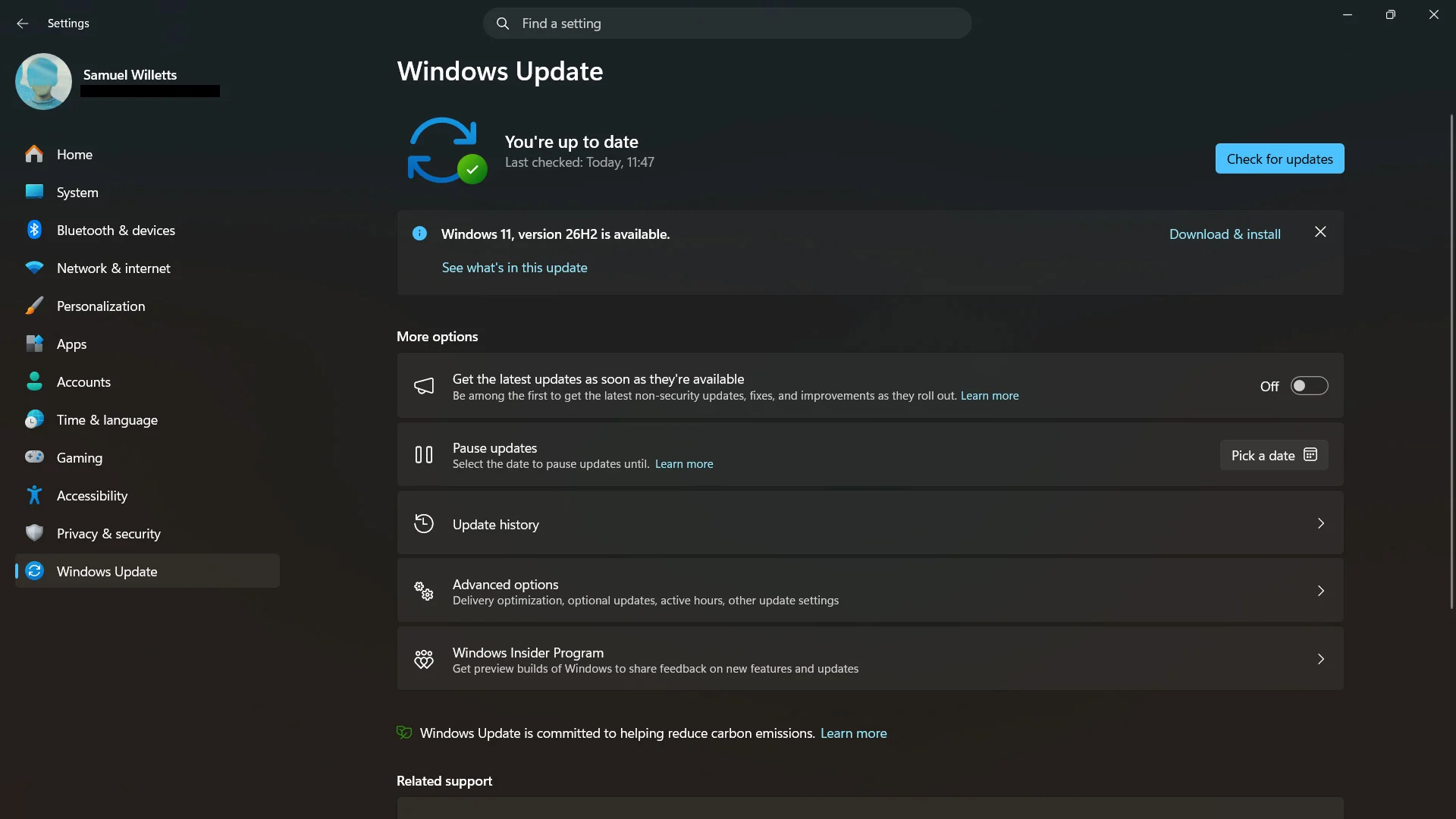 Windows 11 26H2 อัปเดตเล็กที่เปลี่ยนวิธีวางแผนการทำงานของคุณ