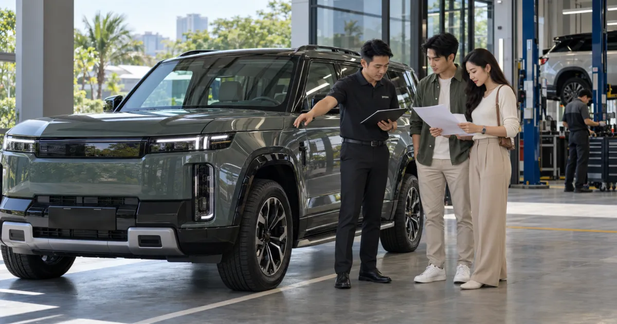 ยานขยายระยะ iCAUR V27 REEV ไฮบริด SUV ไฟฟ้าที่กล้าชนทั้งตลาด