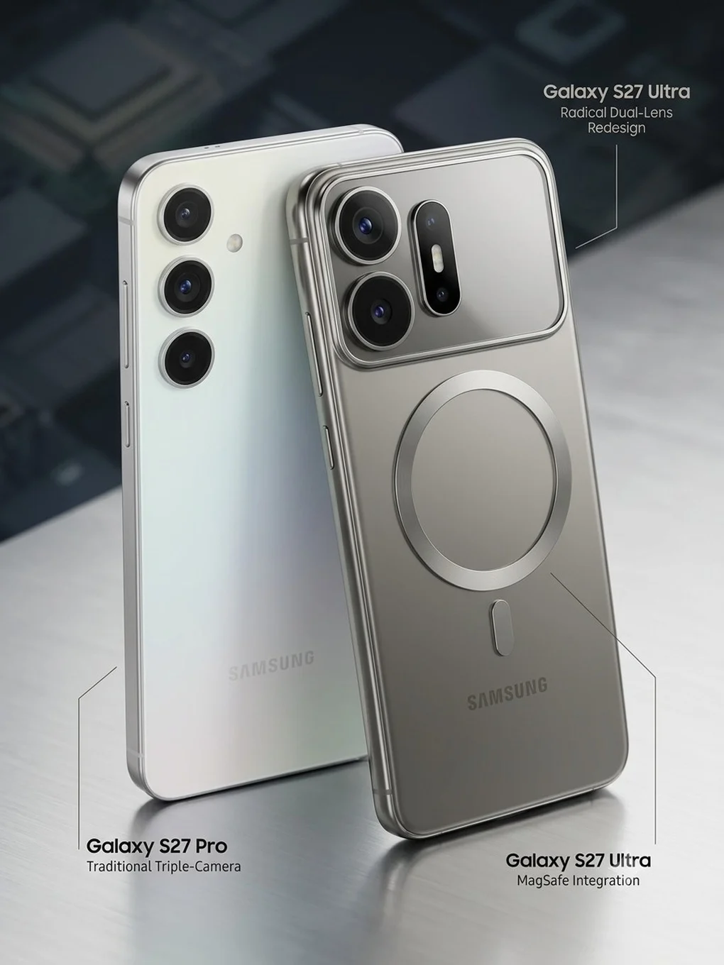 Galaxy S27 Ultra ดีไซน์ใหม่สไตล์ iPhone เปลี่ยนเกมเรือธงของซัมซุงหรือไม่
