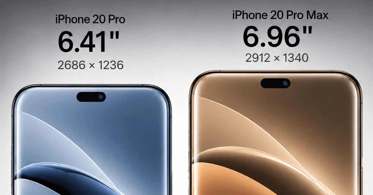 iPhone 20 Pro Max ดีไซน์กระจกโค้งทั้งเครื่องกับหน้าจอใหญ่สุดเท่าที่เคยมี