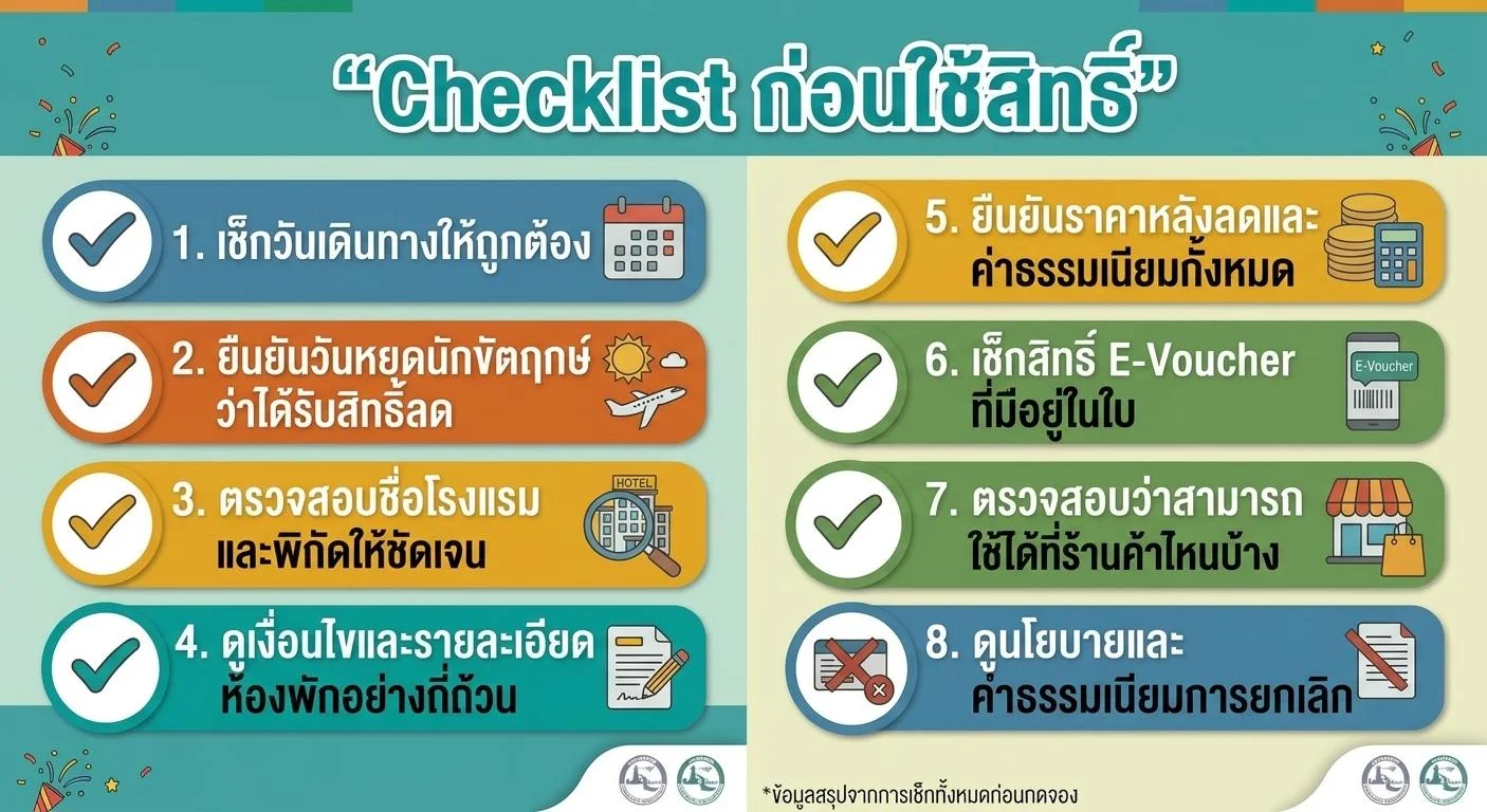 ไทยเที่ยวไทยพลัส ใช้คูปองและส่วนลดโรงแรมให้คุ้ม
