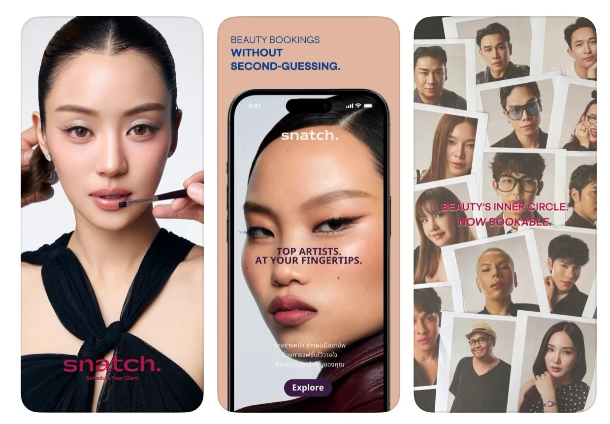 SNATCH แอปจองช่างทำผมและแต่งหน้าพรีเมียมที่กำลังเขย่าวงการบิวตี้