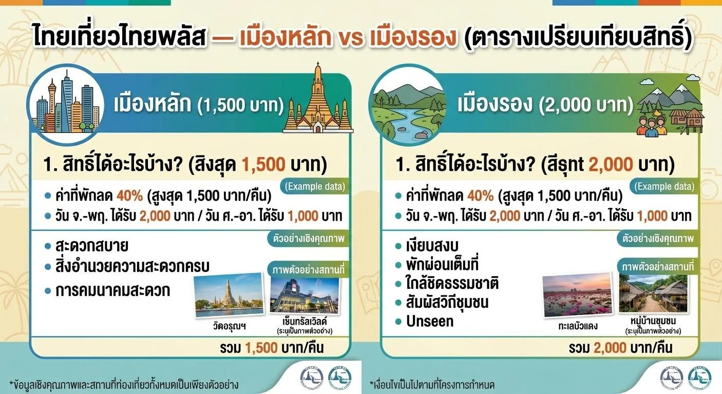 ไทยเที่ยวไทยพลัส ใช้คูปองและส่วนลดโรงแรมให้คุ้ม